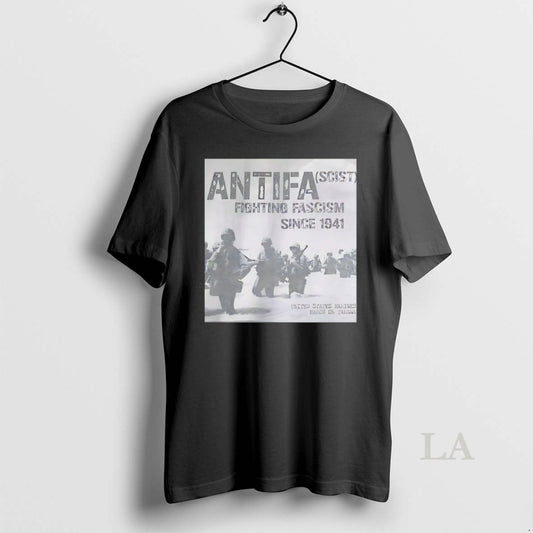 Original Antifa Scist Fighting Fascism Since 1941 United States Marines March On Tarawa