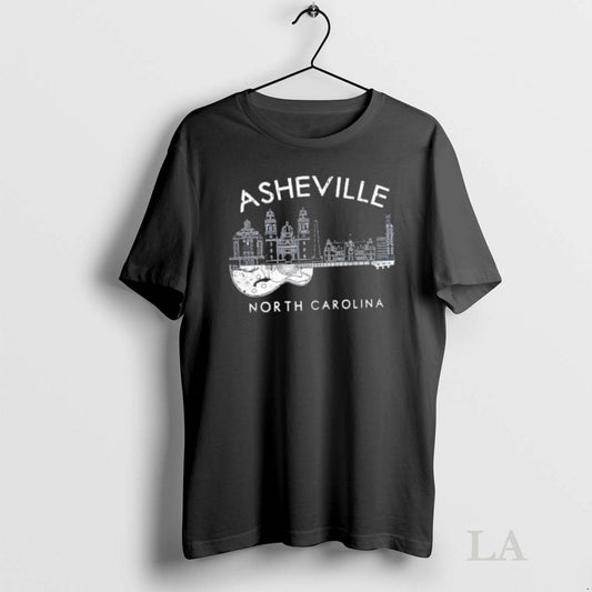 Original Asheville Souvenir North Carolina Lover Music Guitar T-Shirts, Hoodie, Sweatshirt | AU18TeeNovaLab.com