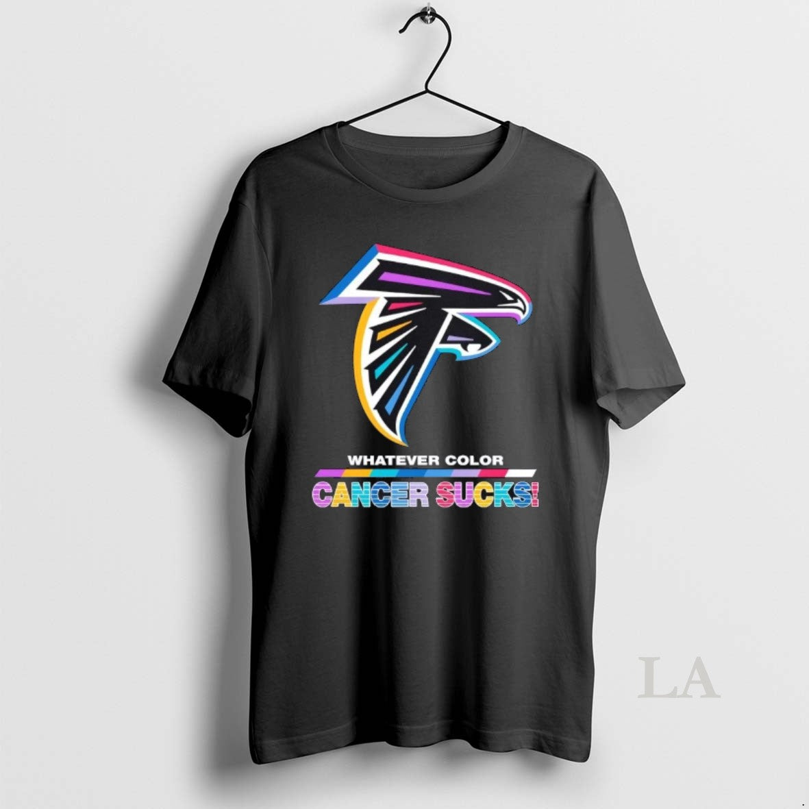 Original Atlanta Falcons Football Whatever Color Cancer Sucks Logo Colors T-Shirts, Hoodie, Sweatshirt | AU18TeeNovaLab.com