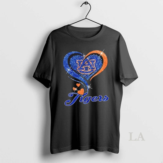 Original Auburn Tigers Football In Glitter Heart Fans T-Shirts, Hoodie, Sweatshirt | AU18TeeNovaLab.com