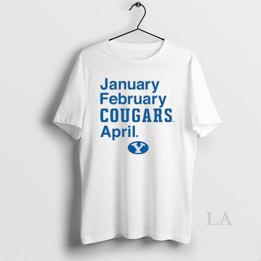 Original Byu Basketball January February Cougars April T-Shirts, Hoodie, Sweatshirt | AU18TeeNovaLab.com