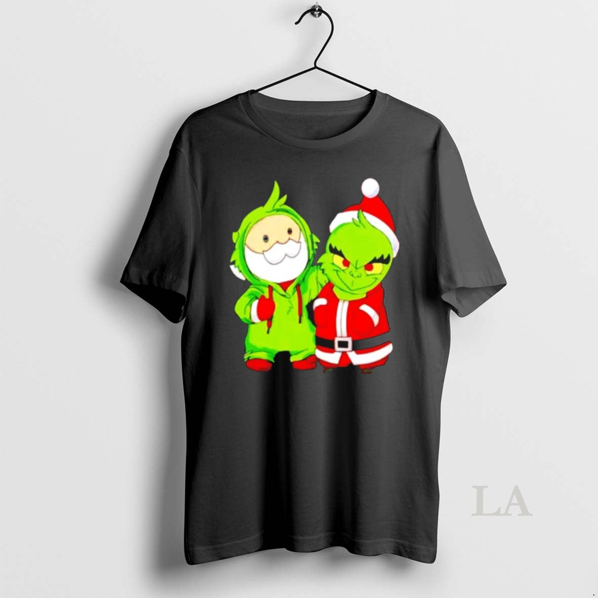 Original Baby Grinch And Santa Chibi Christmas