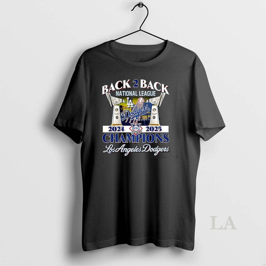 Original Back 2 Back National League 2024 2025 Champions Los Angeles Dodgers