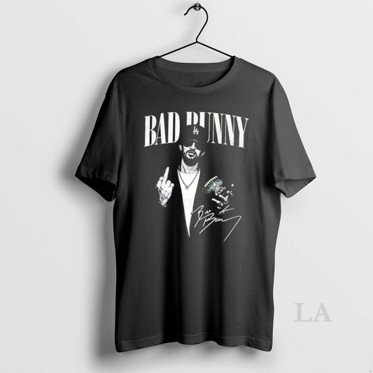 Original Bad Bunny Middle Finger Bowl 2026 Halftime Show Signature T-Shirts, Hoodie, Sweatshirt | AU18TeeNovaLab.com