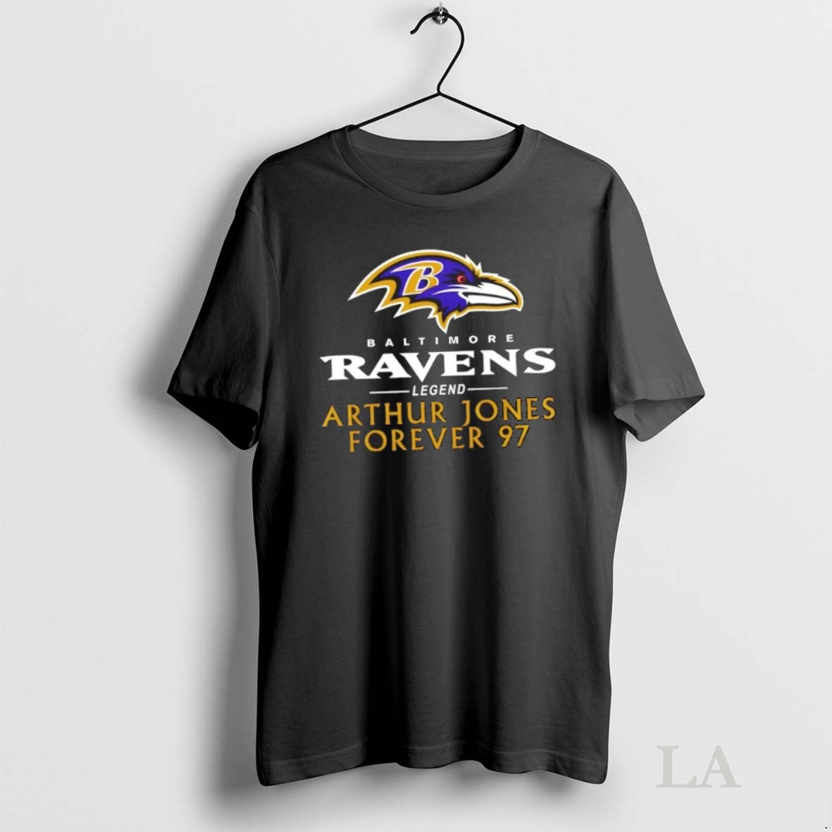 Original Baltimore Ravens Forever 97 Arthur Jones Rest In Peace 2 Sided
