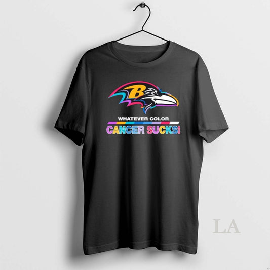 Original Baltimore Ravens Football Whatever Color Cancer Sucks Logo Colors T-Shirts, Hoodie, Sweatshirt | AU18TeeNovaLab.com