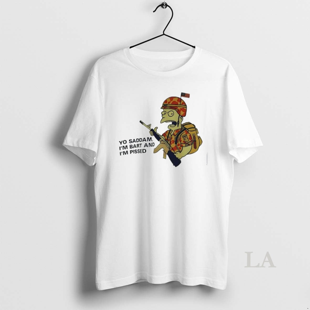 Original Bart Soldier Yo Saddam Im Bart And Im Pissed