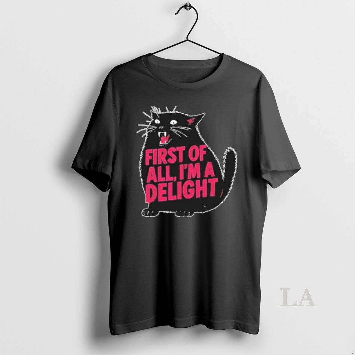 Original Black Cat First Of All Im A Delight T-Shirts, Hoodie, Sweatshirt | AU18TeeNovaLab.com