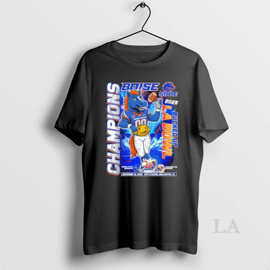 Original Boise State Broncos Mascot 2025 Bucked Up La Bowl Champions T-Shirts, Hoodie, Sweatshirt | AU18TeeNovaLab.com