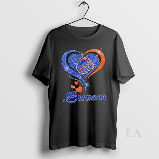 Original Boise State Broncos Football In Glitter Heart Fans T-Shirts, Hoodie, Sweatshirt | AU18TeeNovaLab.com