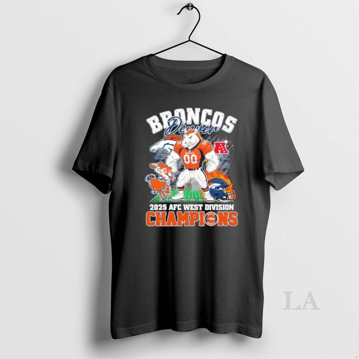 Original Broncos Mascot 2025 Afc West Champions T-Shirts, Hoodie, Sweatshirt | AU18TeeNovaLab.com