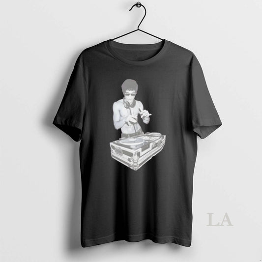 Original Bruce Lee Dj Kung Fu Master Mixing Vinyl T-Shirts, Hoodie, Sweatshirt | AU18TeeNovaLab.com