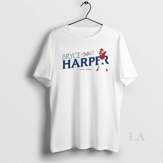 Original Bryce Harper Philadelphia Phillies Mlb Slash Line Signature Painting