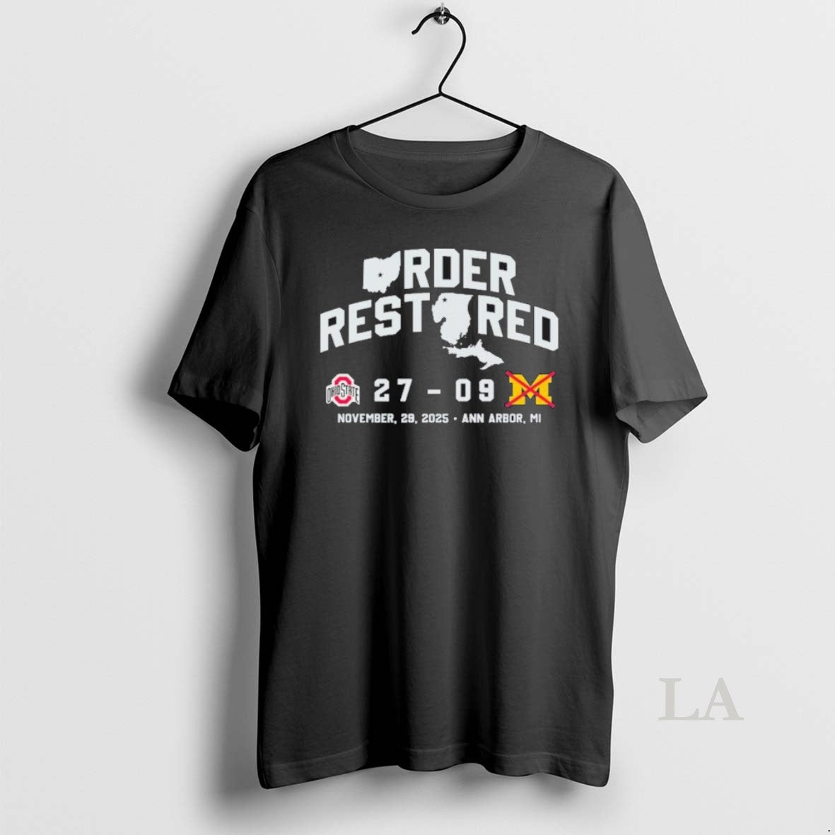 Original Buckeyes Order Restored 27 9 November 29 2025 T-Shirts, Hoodie, Sweatshirt | AU18TeeNovaLab.com
