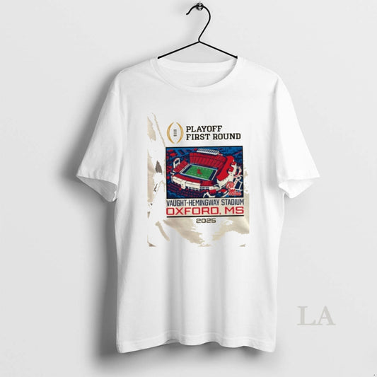 Original Cfp Playoff First Round 25 26 Ole Miss 1st Round Live From Vaught Hemingway T-Shirts, Hoodie, Sweatshirt