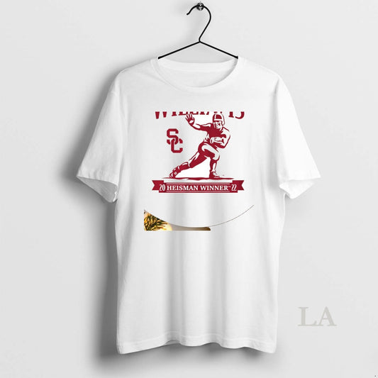 Original Caleb Williams Usc Trojans Football 2022 Heisman Winner Trophy Circle T-Shirts, Hoodie, Sweatshirt