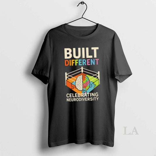 Original Captain Autism Built Different Celebrating Neurodiversity T-Shirts, Hoodie, Sweatshirt | AU18TeeNovaLab.com