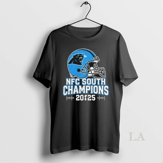 Original Carolina Panthers Nfc South 2025 Champions Helmet T-Shirts, Hoodie, Sweatshirt | AU18TeeNovaLab.com