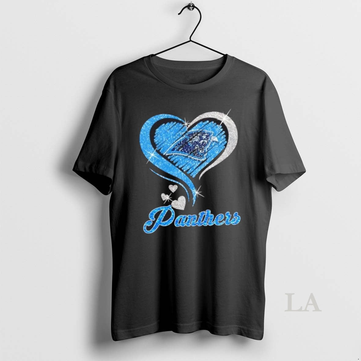 Original Carolina Panthers Football In Glitter Heart Fans T-Shirts, Hoodie, Sweatshirt | AU18TeeNovaLab.com