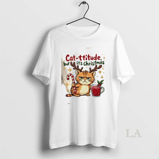 Original Cat Titude Christmas Cat Grumpy