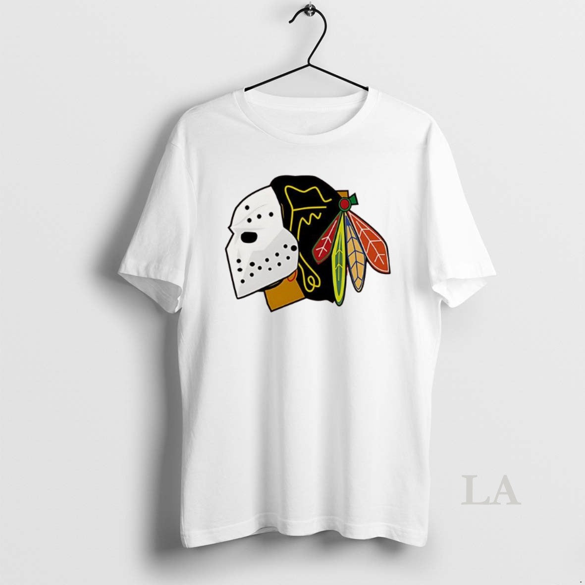 Original Chicago Blackhawks Hockey Mask Color
