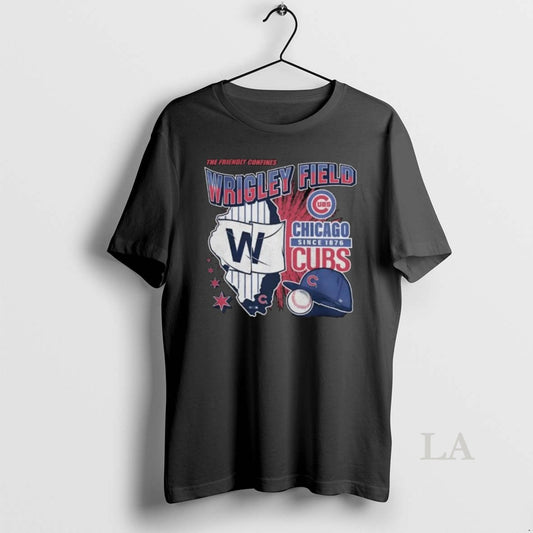 Original Chicago Cubs The Friendly Confines Wrigley Field Long Sleve