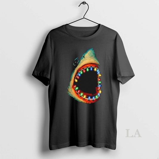 Original Christmas Lights Shark Teeth T-Shirts, Hoodie, Sweatshirt | AU18TeeNovaLab.com