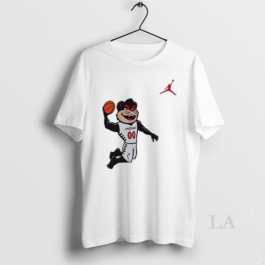 Original Cincinnati Bearcats Mascot Playing Basketball Circle T-Shirts, Hoodie, Sweatshirt | AU18TeeNovaLab.com