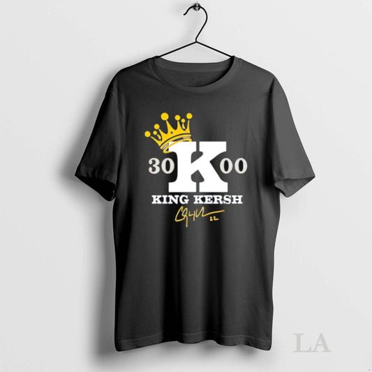Original Clayton Kershaw King Kershaw 3000 Los Angeles Dodgers Signature