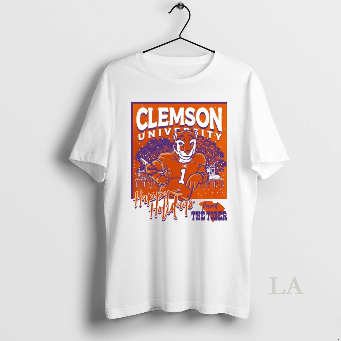 Original Clemson Tigers Happy Holiday From The Tiger Christmas T-Shirts, Hoodie, Sweatshirt | AU18TeeNovaLab.com