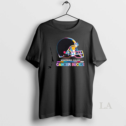 Original Cleveland Browns Football Whatever Color Cancer Sucks Logo Colors T-Shirts, Hoodie, Sweatshirt | AU18TeeNovaLab.com