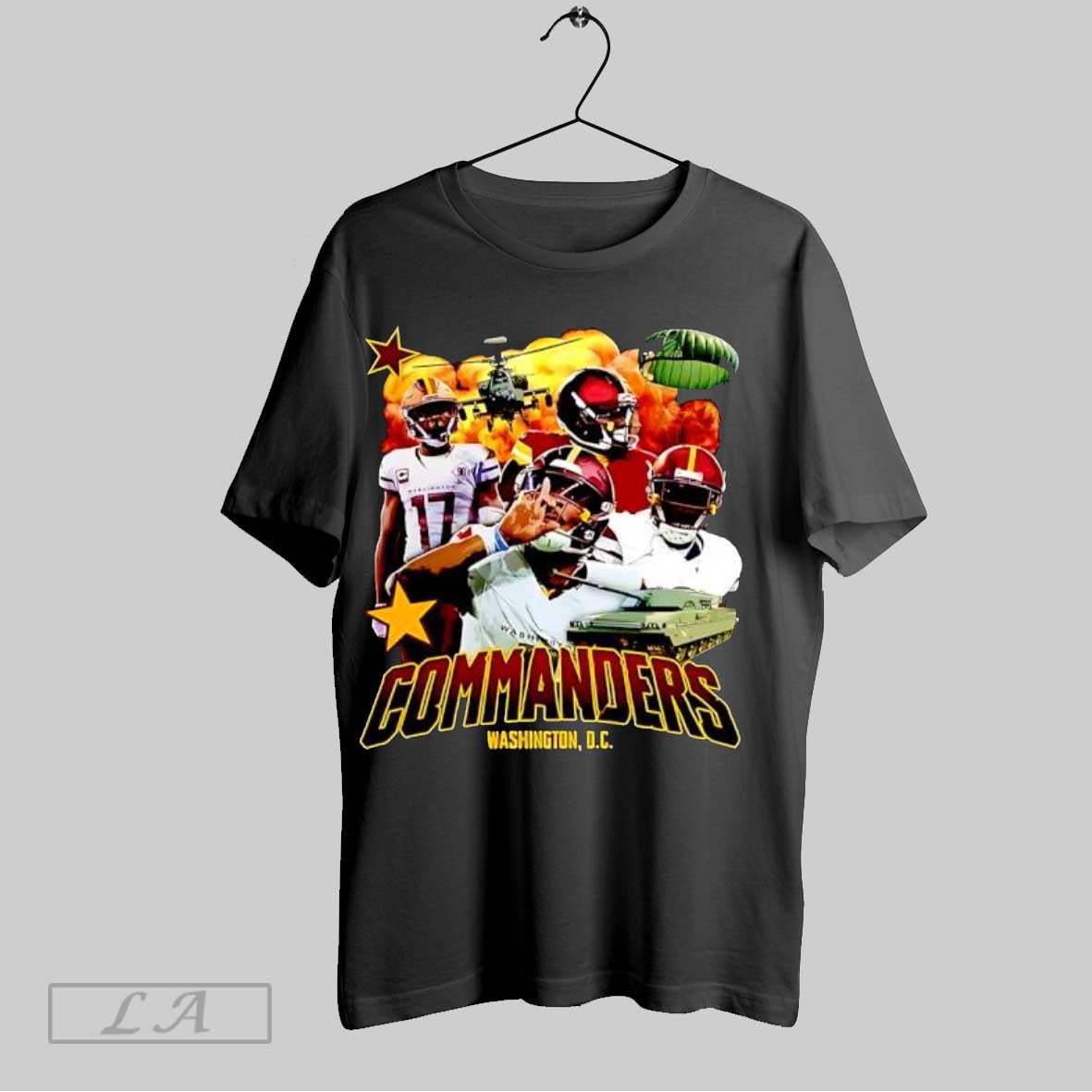 Original Commanders Washington D C Military Tank Football Players