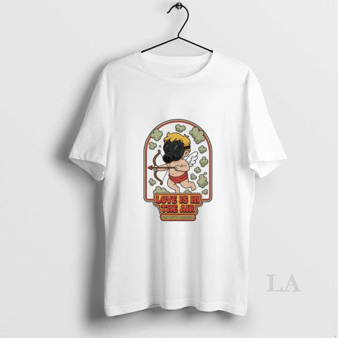 Original Cupid Gas Clouds Love Is In The Air Try Not To Breathe T-Shirts, Hoodie, Sweatshirt | AU18TeeNovaLab.com