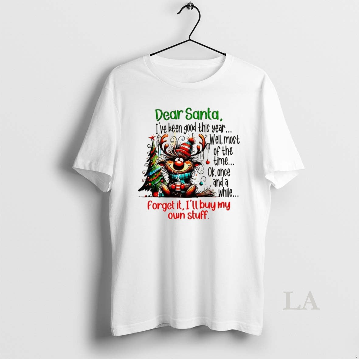 Original Dear Santa Ive Been Good This Year Well Most Of The Time Christmas T-Shirts, Hoodie, Sweatshirt | AU18TeeNovaLab.com
