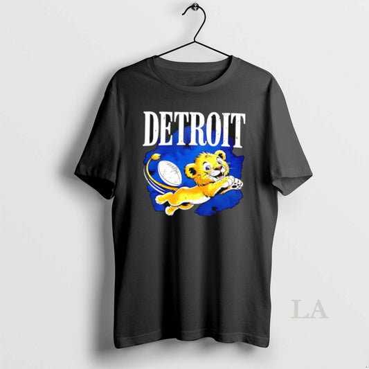 Original Detroit Lions Football Cute Cartoon Mascot T-Shirts, Hoodie, Sweatshirt | AU18TeeNovaLab.com