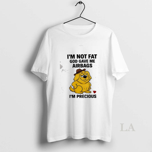 Original Dog Cowboy Hat Im Not Fat God Gave _ce_bc_ce_b5 Airbags Im Precious Cute T-Shirts, Hoodie, Sweatshirt