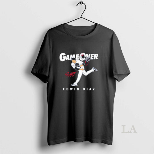 Original Edwin Diaz Game Over Los Angeles Signature T-Shirts, Hoodie, Sweatshirt | AU18TeeNovaLab.com