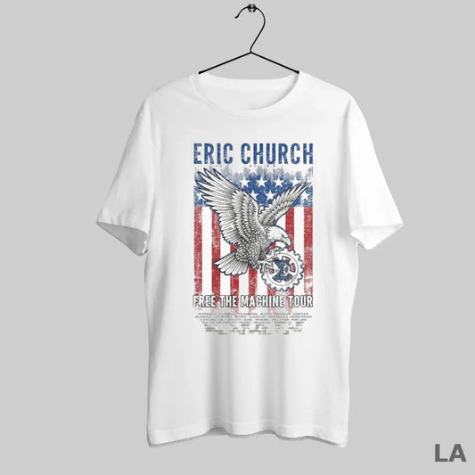 Original Eric Church Free The Machine Tour 2025 Eagle