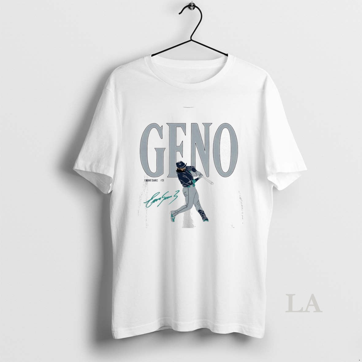 Original Eugenio Suarez 28 Seattle Mariners Geno Signature