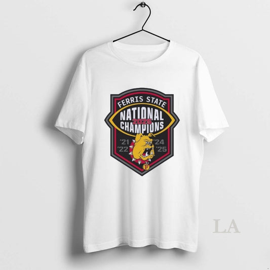 Original Ferris State Bulldogs Ncaa Division Ii National Championship 5 Time T-Shirts, Hoodie, Sweatshirt