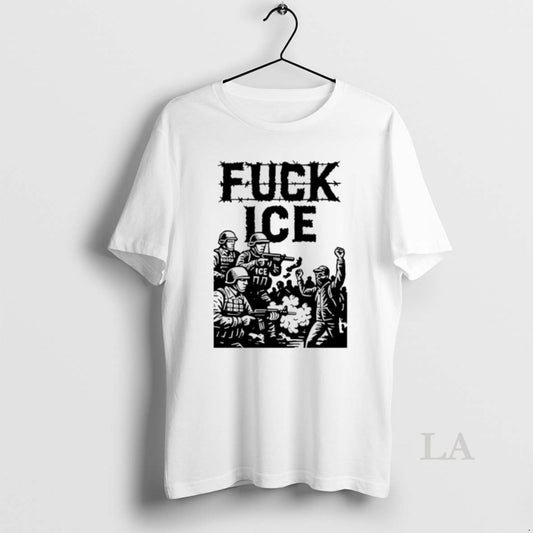 Original Fuck Ice Barbed Wire Protest