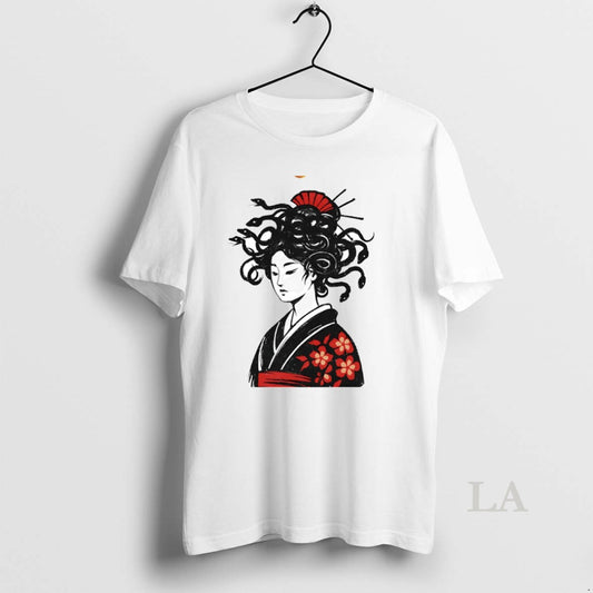 Original Geisha Mith Snake Hair Circle T-Shirts, Hoodie, Sweatshirt | AU18TeeNovaLab.com
