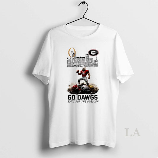 Original Georgia Bulldogs Bulit For Playoff 2025 2026 Cfp Mascot Skyline T-Shirts, Hoodie, Sweatshirt | AU18TeeNovaLab.com