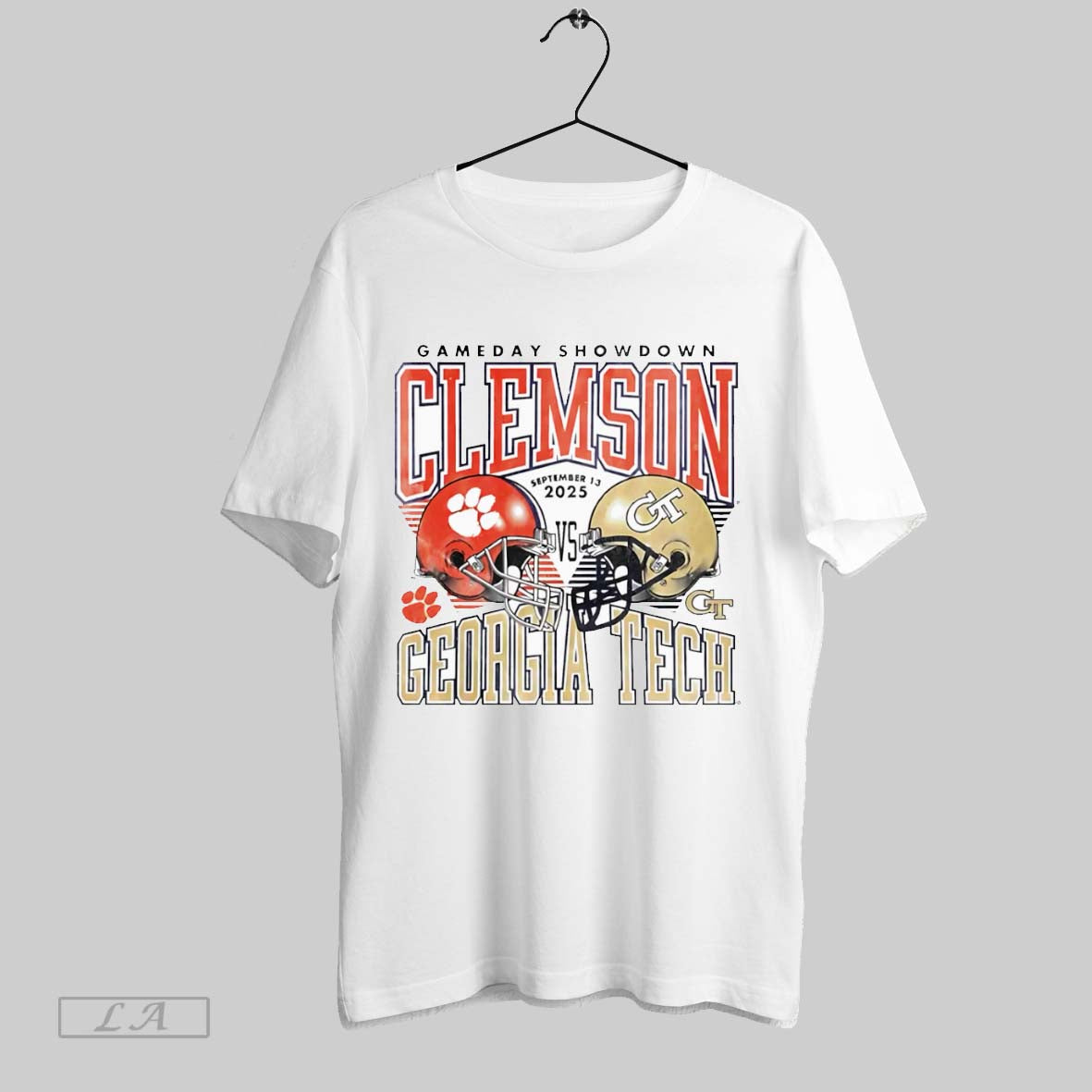 Original Georgia Tech Yellow Jackets Showdown Vs Clemson White Poster