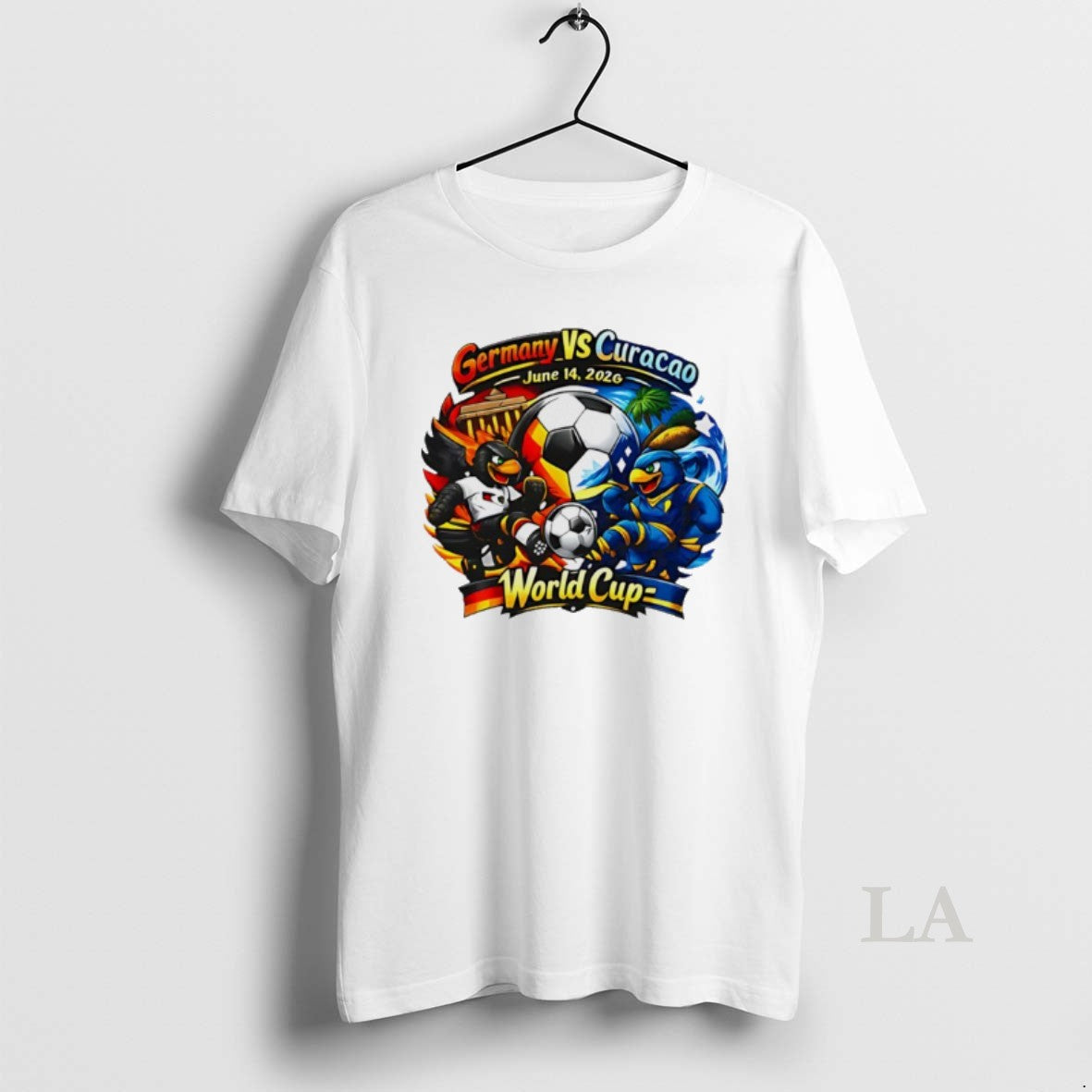 Original Germany Vs Curacao 2026 World Cup Mascot T-Shirts, Hoodie, Sweatshirt | AU18TeeNovaLab.com
