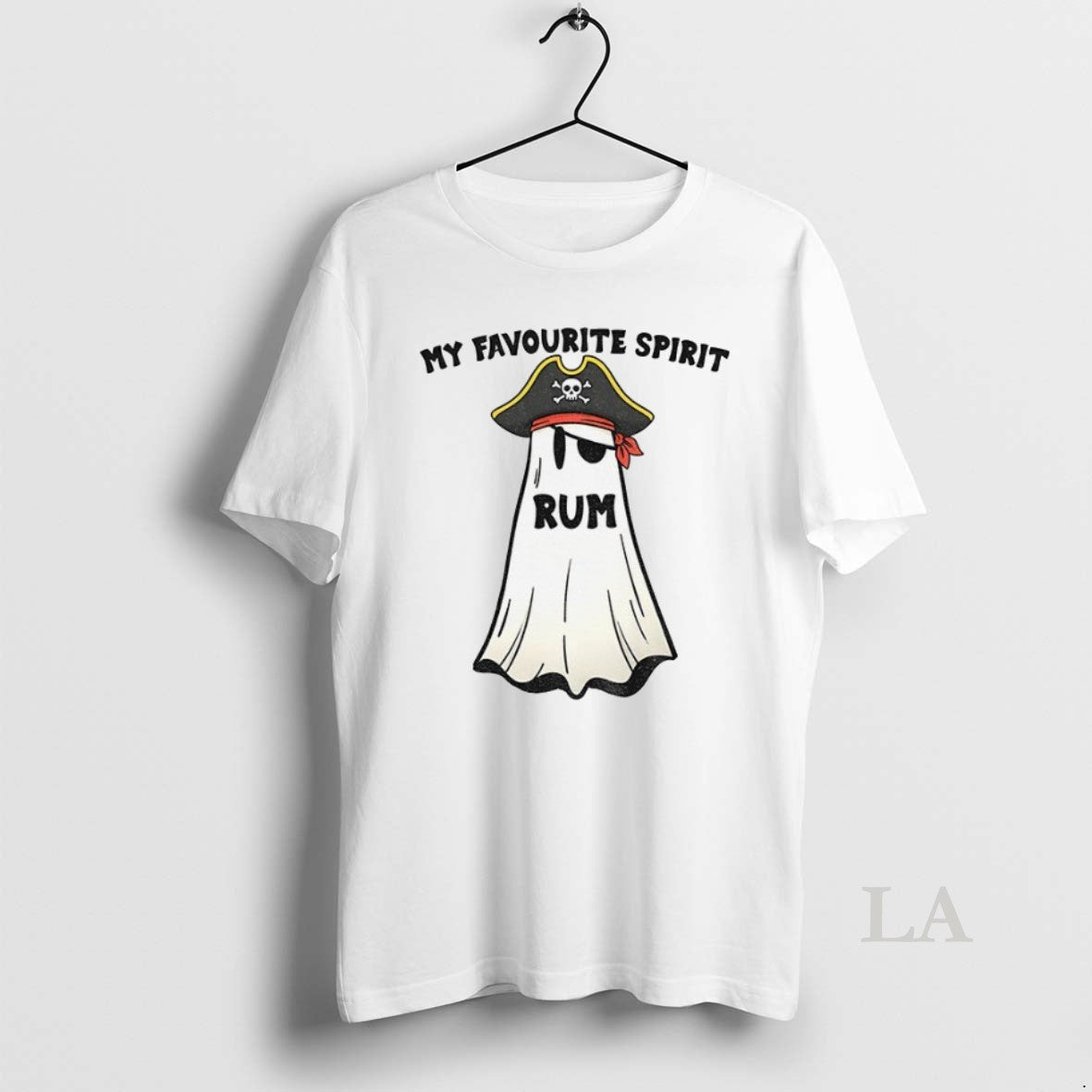 Original Ghost Pirate Hat My Favourite Spirit Rum Halloween