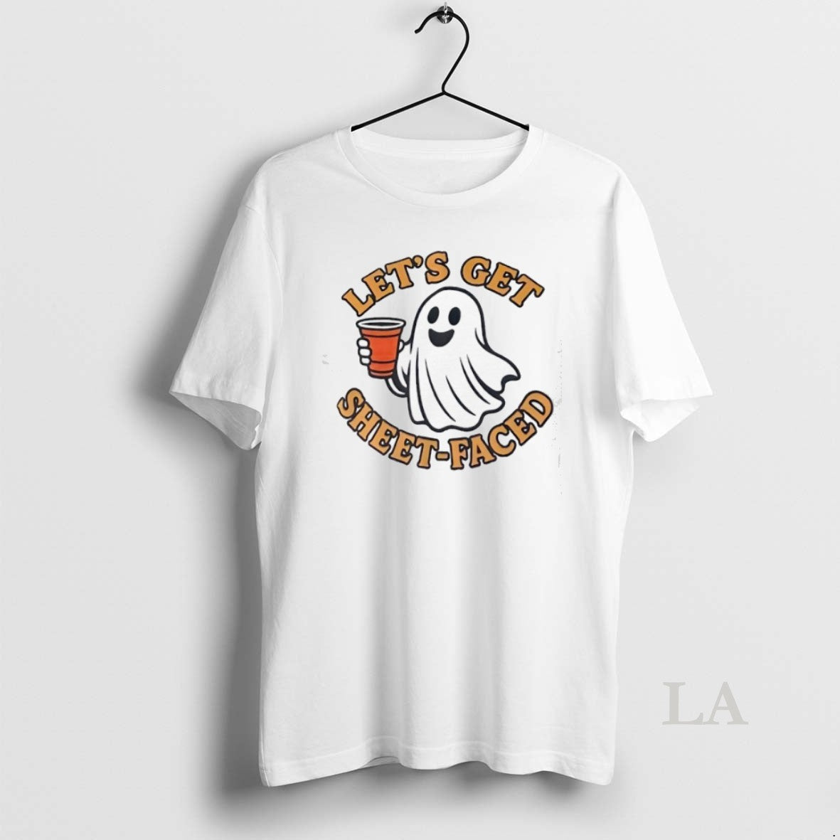 Original Ghost Lets Get Sheet Faced Halloween