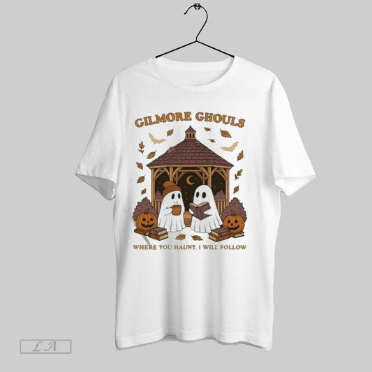 Original Gilmore Ghouls Halloween Cute Ghosts Pumpkin Fall Coffee