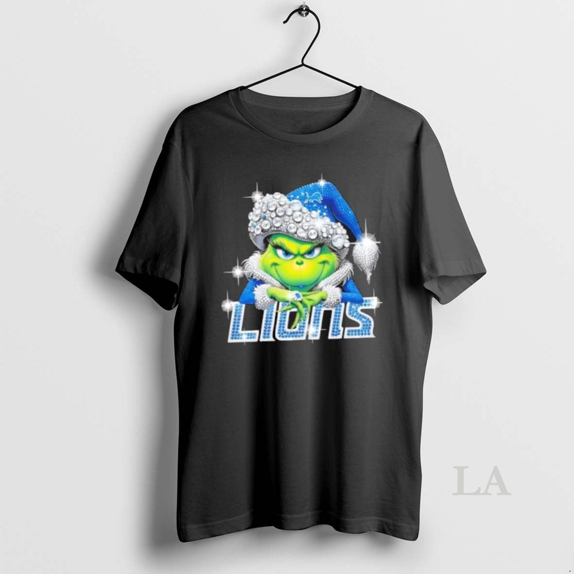 Original Glitter Diamond Grinch Girl X Detroit Lions Football Graphic T-Shirts, Hoodie, Sweatshirt | AU18TeeNovaLab.com