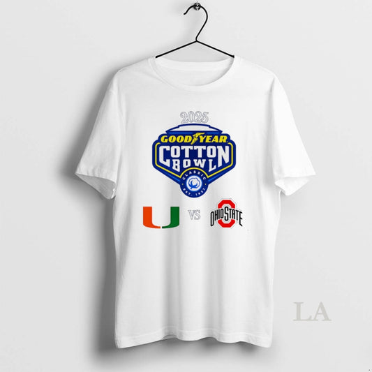 Original Goodyear Cotton Bowl Cfp Quarterfinals 2026 Miami Vs Ohio State T-Shirts, Hoodie, Sweatshirt | AU18TeeNovaLab.com